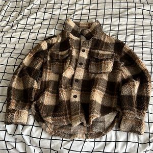 brown flannel